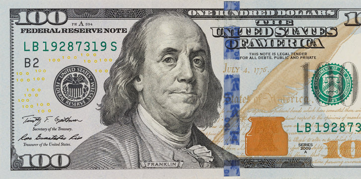 100 Dollar Bill Background